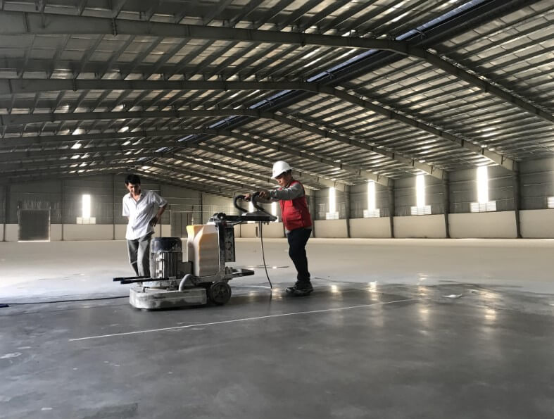 Đánh bóng sàn bê tông nhà xưởng