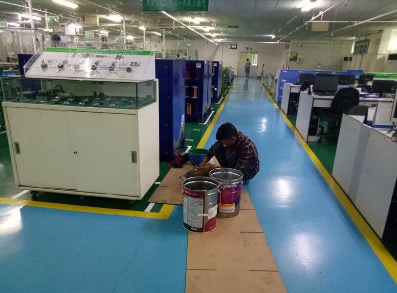 Sơn Epoxy hệ lăn rulo